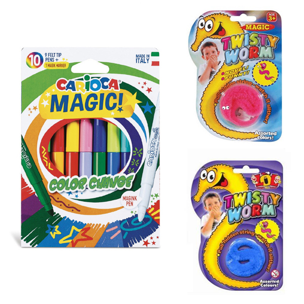 Μαγικοί Μαρκαδόροι Carioca + Μεταξένια + Μεταξούλης (2 τμχ) Μαγικοί Μαρκαδόροι Carioca + Μεταξένια + Μεταξούλης (2 τμχ)