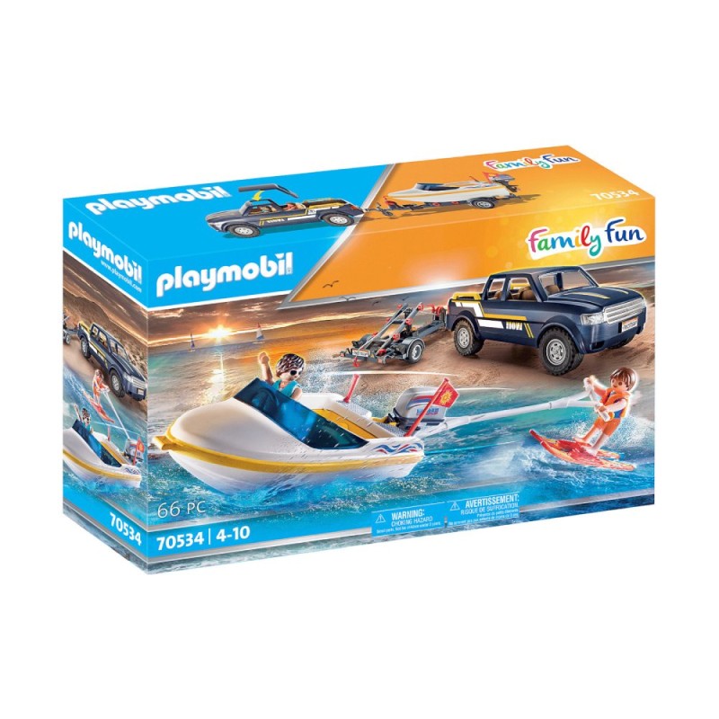 Playmobil Family Fun: Φορτηγάκι Με Τρέιλερ Και Ταχύπλοο (70534) Playmobil Family Fun: Φορτηγάκι Με Τρέιλερ Και Ταχύπλοο (70534)