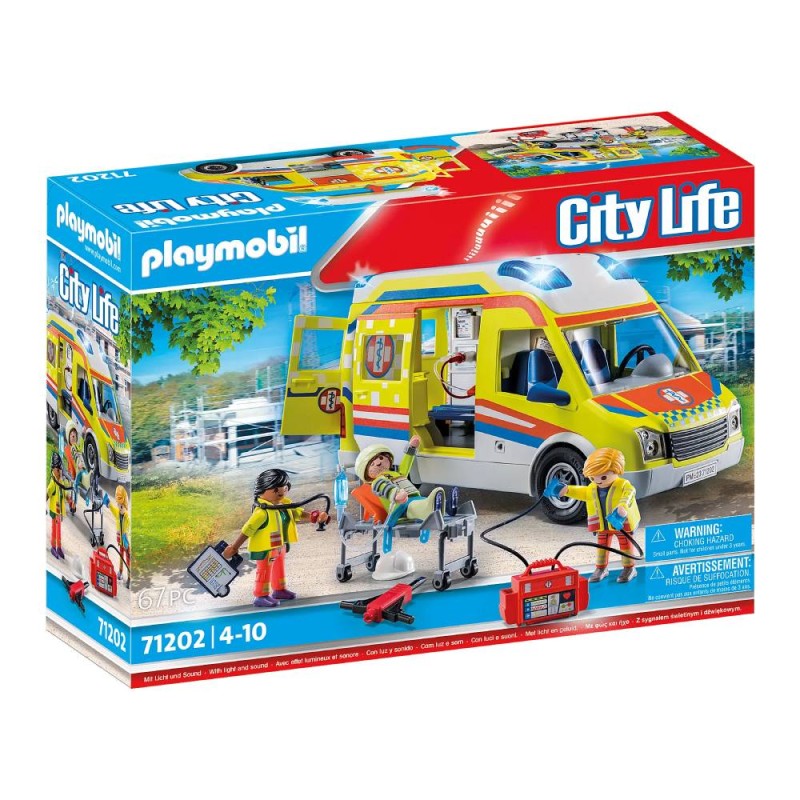 Playmobil City Life: Ασθενοφόρο Με Διασώστες (71202) Playmobil City Life: Ασθενοφόρο Με Διασώστες (71202)